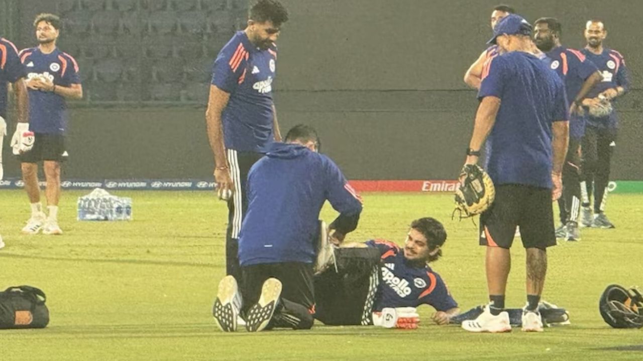 jasprit bumrah yorker injures ishan kishan before namibia match viral video