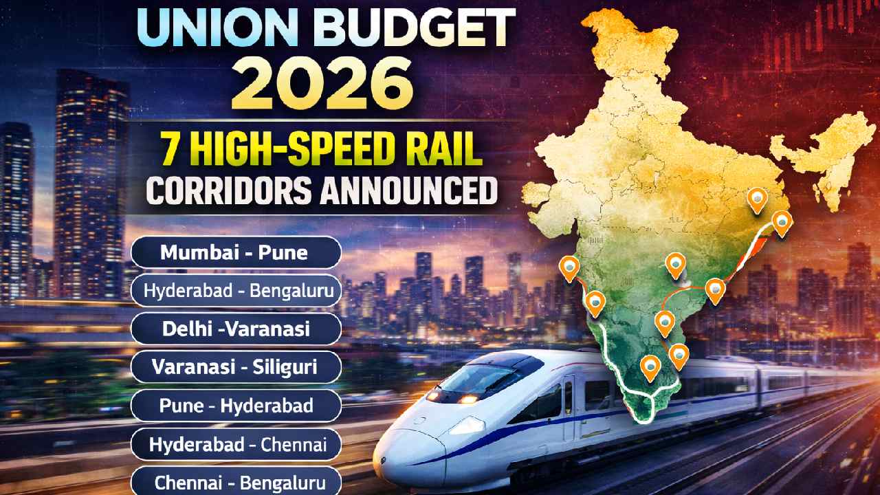 Union Budget 2026: హైదరాబాద్‌కు గుడ్ న్యూస్.. 7 హై-స్పీడ్ రైల్ కారిడార్‌లు ప్రకటన..