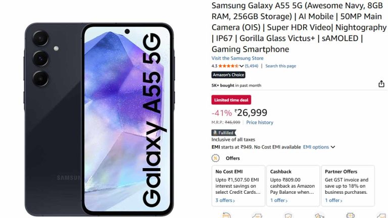 Price Drop Alert : Samsung లవర్స్‌కు పండగే.. Galaxy A55 5Gపై రూ.20,000 డిస్కౌంట్..!