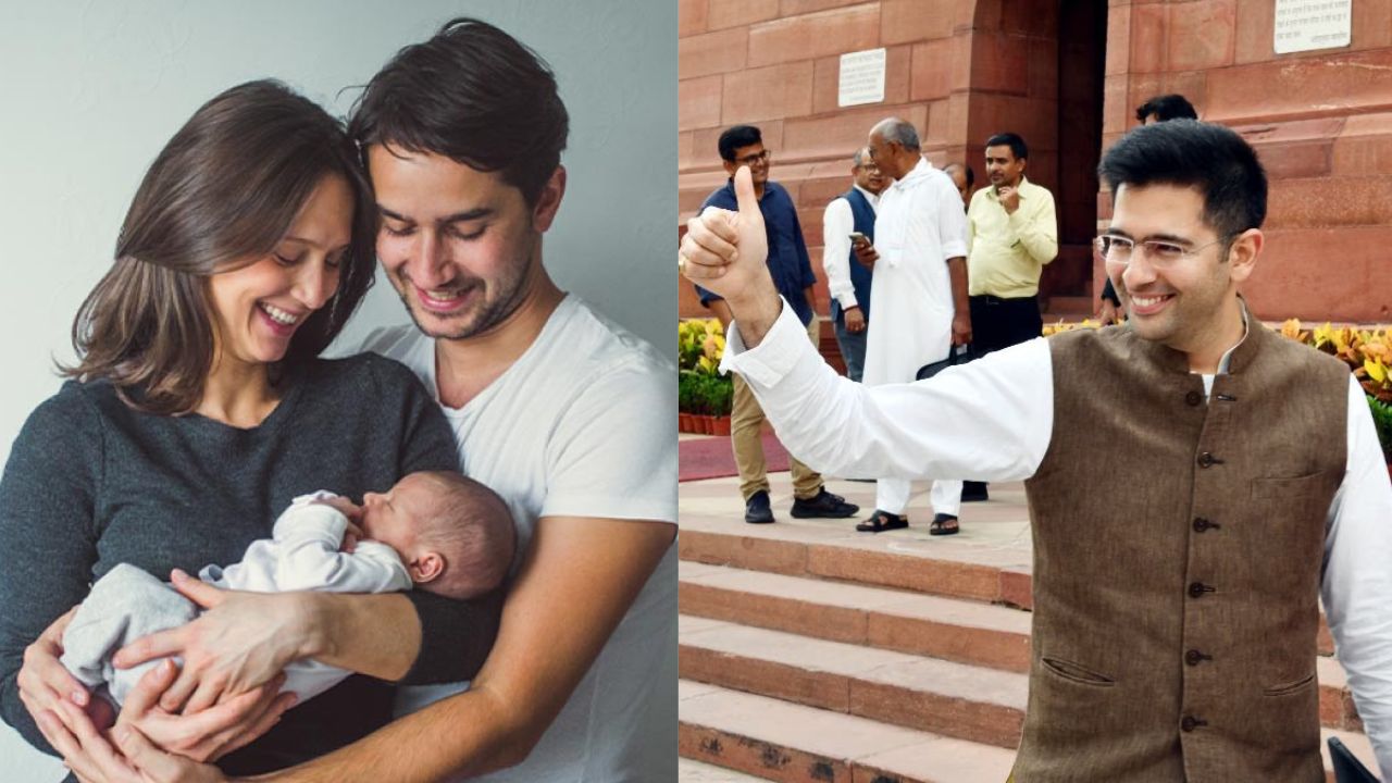 raghav chadha demands legal paternity leave in india fathers shouldnt choose between job and child
