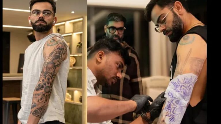 Virat Kohli New Tattoo: ఐపీఎల్‌కు ముందు విరాట్ కోహ్లీ కొత్త టాటూ.. దాని అర్థం తెలిస్తే షాక్ అవ్వాల్సిందే..