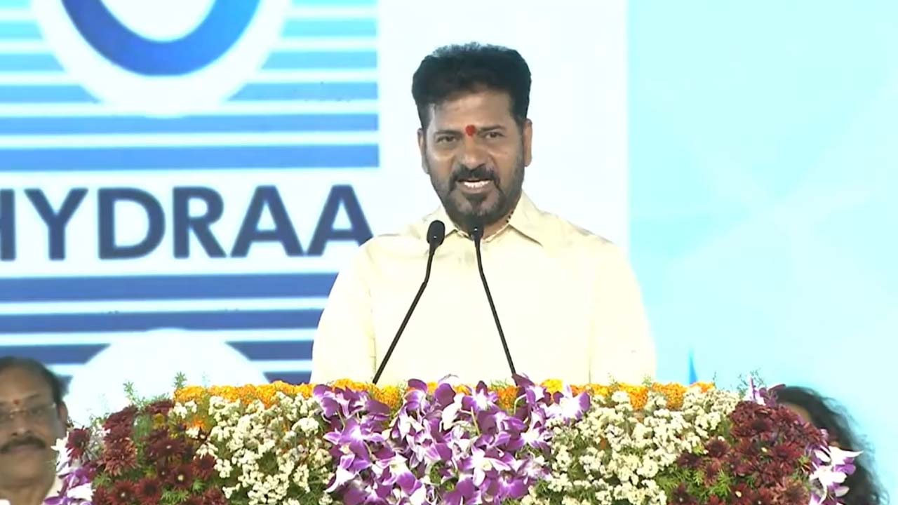 cm revanth reddy nalla cheruvu restoration hydraa