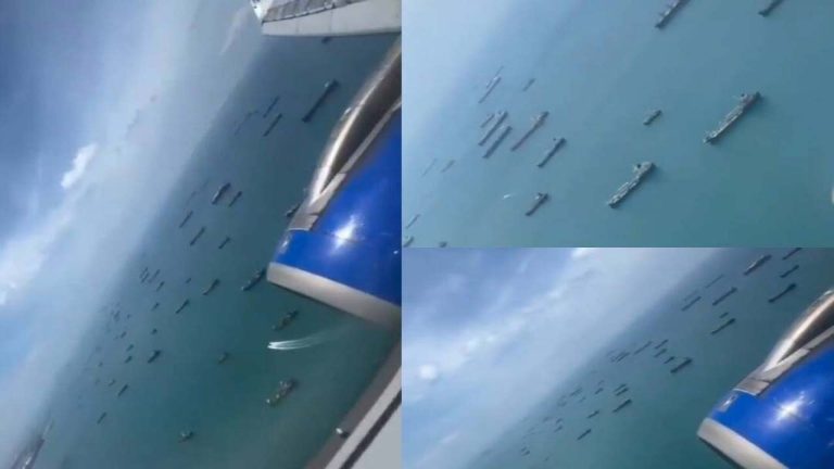 Strait of Hormuz: హర్మూజ్‌లో ఎక్కడికక్కడే నిలిచిపోయిన వందలాది షిప్స్.. ఏరియల్ ఫోటోలు వైరల్