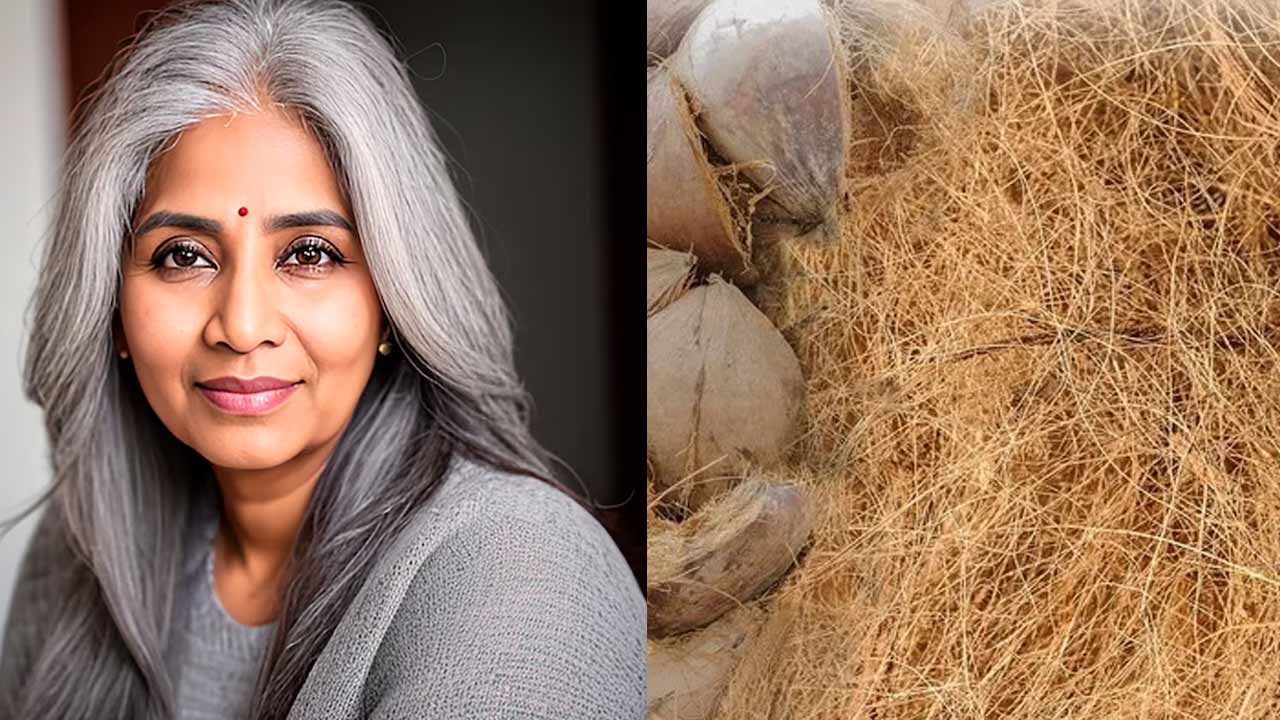 Natural Dye Tips: కొబ్బరి పీచుతో తెల్ల జుట్టుకు గుడ్ బై.. రూపాయి ఖర్చు లేని అద్భుత చిట్కా.!