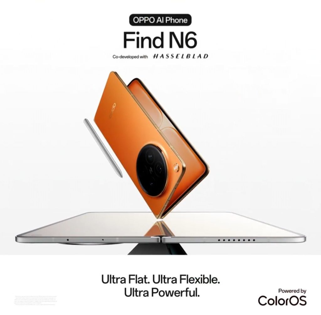 OPPO Find N6 Launched: with 8.12-inch Foldable Display and 200MP Camera ...