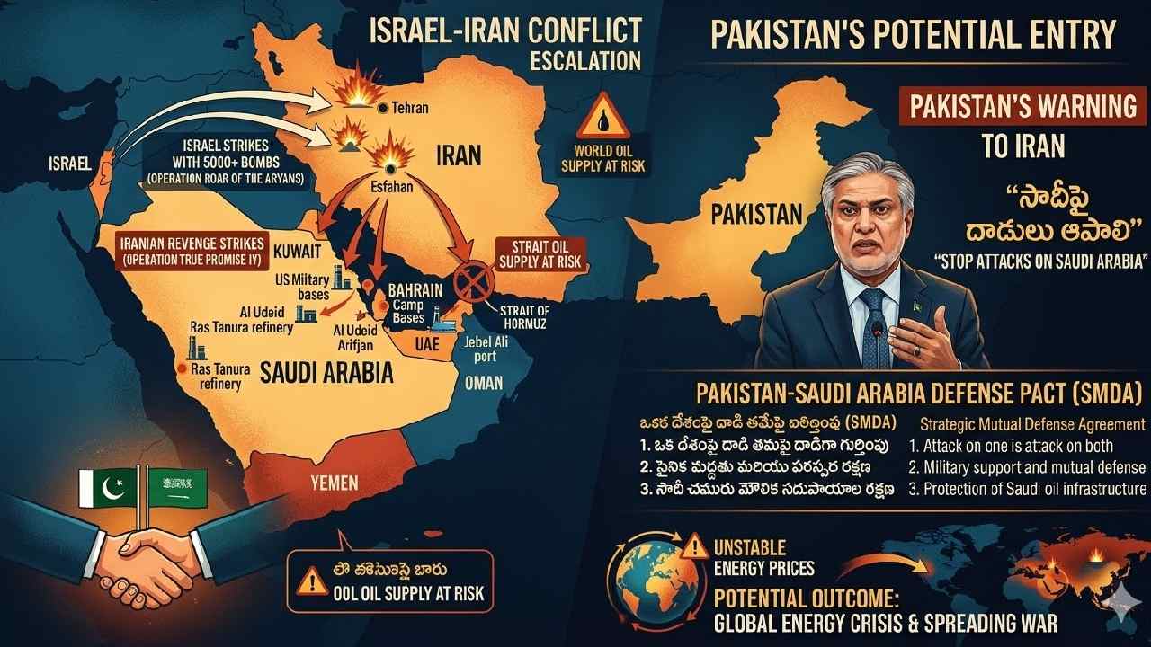 Iran-Israel War:: ఇరాన్-ఇజ్రాయిల్ వార్‌లోకి పాక్ ఎంట్రీ ఇస్తుందా?