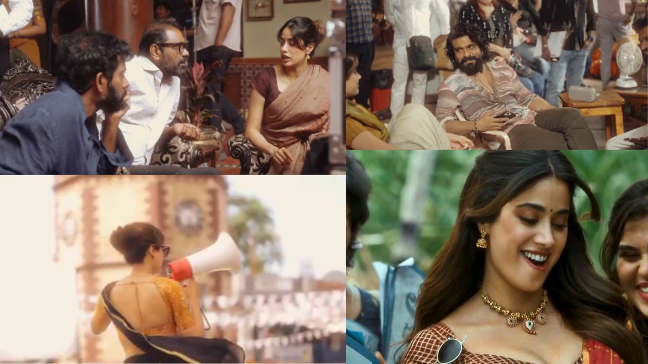 janhvi kapoor first look as achiyamma from ram charan peddi movie rc16