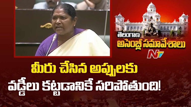 Minister Seethakka : మీరు చేసిన అప్పులకు వడ్డీలు కట్టడానికే సరిపోతుంది.!