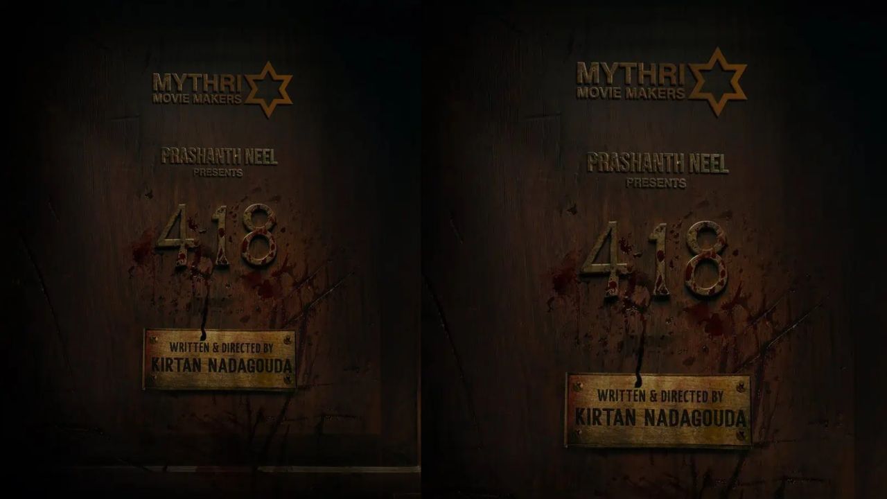 mythri movie makers prashanth neel 418 movie title poster horror