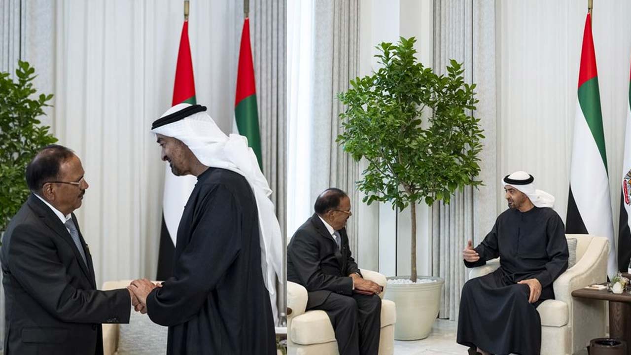 ajit doval uae visit meets mbz energy security strategic partnership india gulf