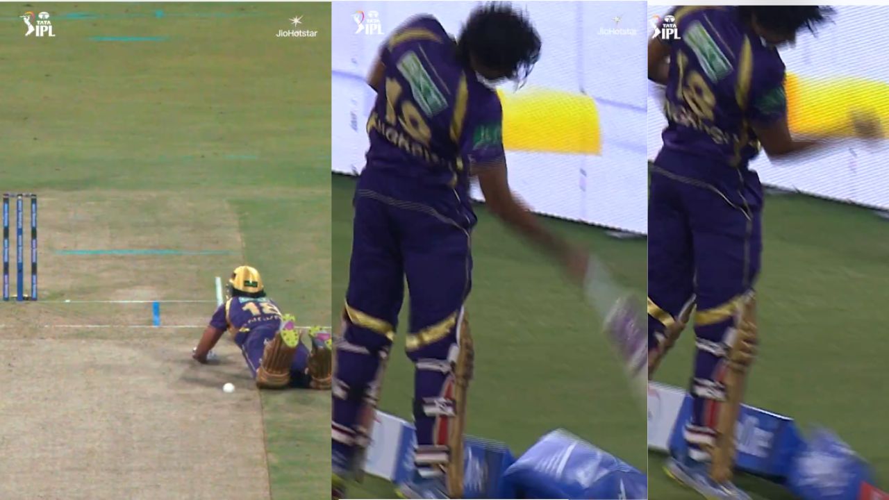 angkrish raghuvanshi fined 20 match fee obstructing the field controversy vs lucknow super giants