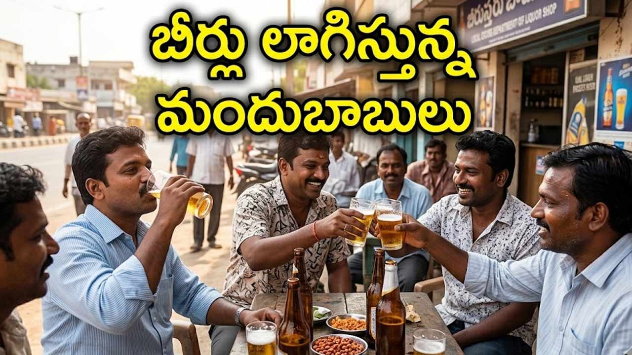 beer sales surge in ap and telangana as summer heatwave intensifies