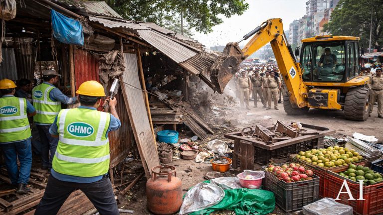 GHMC: ఫుట్ పాత్ ఆక్రమణలపై జీహెచ్ఎంసీ అధికారుల కొరడా.. వారికి బిగ్ వార్నింగ్