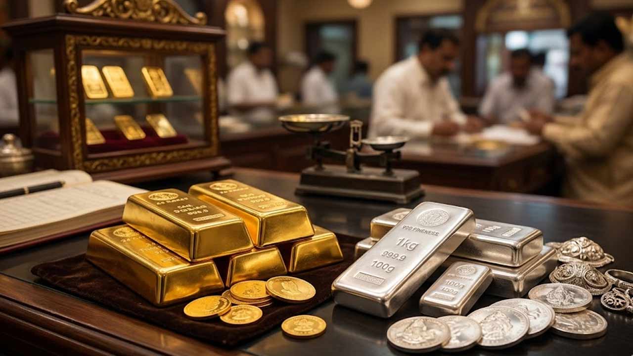 gold and silver prices fall today check latest gold rate per tola
