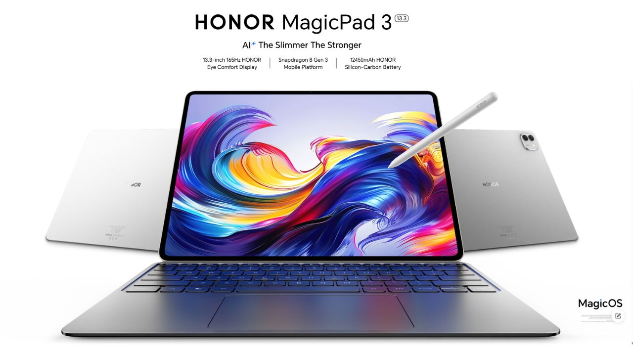 honor magicpad 3 pro launched 165hz oled display snapdragon 8 gen 5 and 10100mah battery
