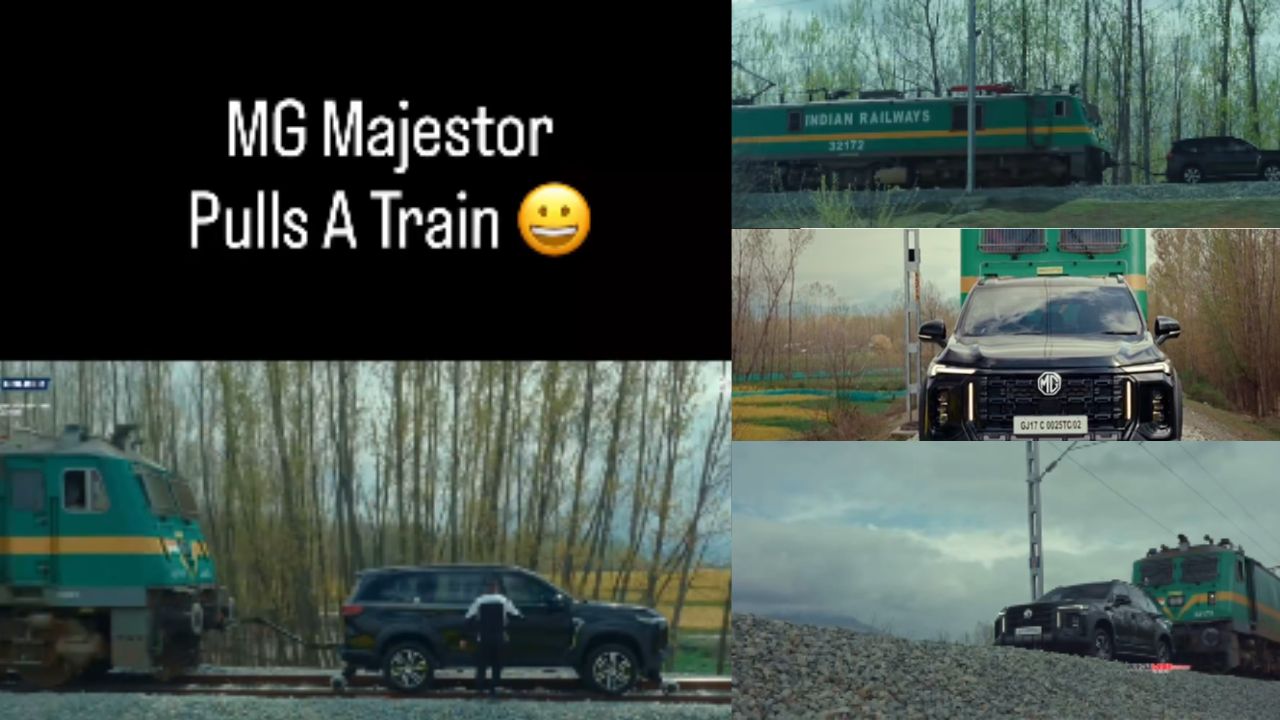 mg majestor sets guinness world record by pulling 406 ton train ahead of launch