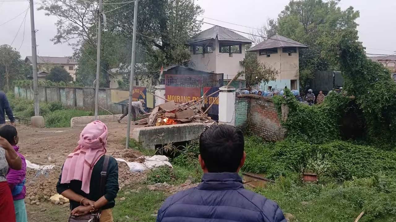 manipur violence update rocket attack children killed curfew internet shutdown