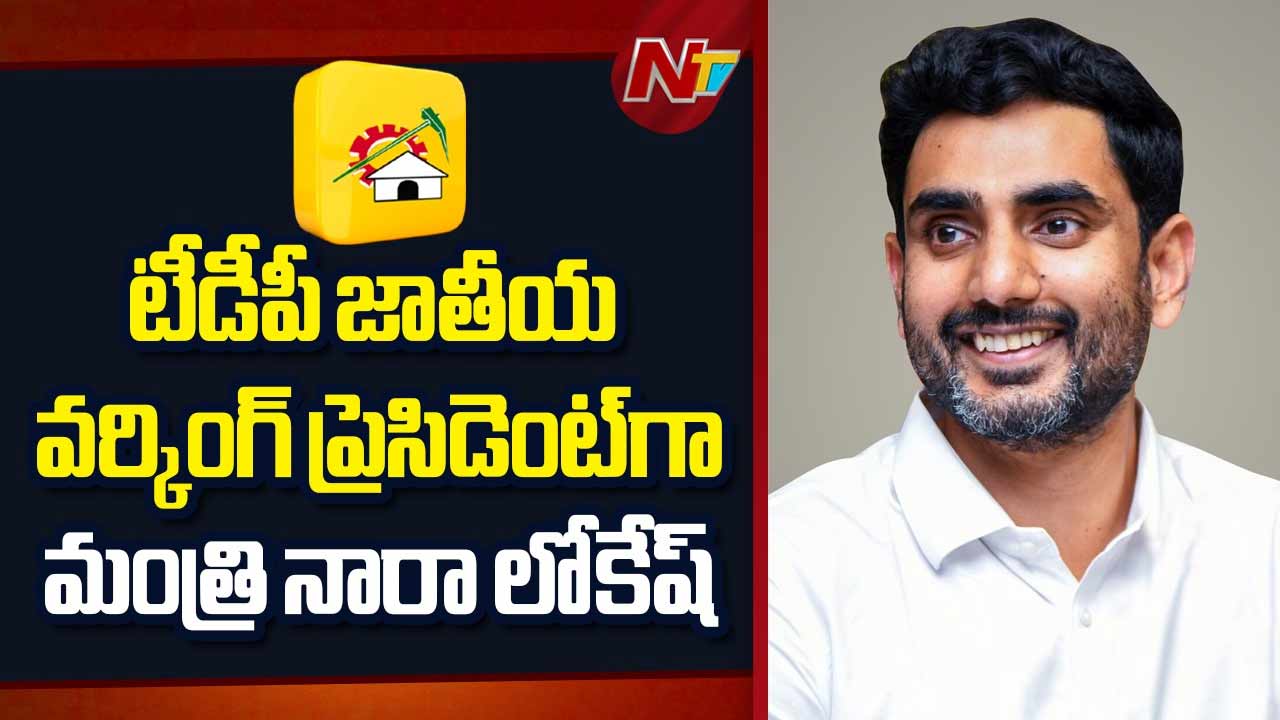 tdp announces new committees nara lokesh appointed working president