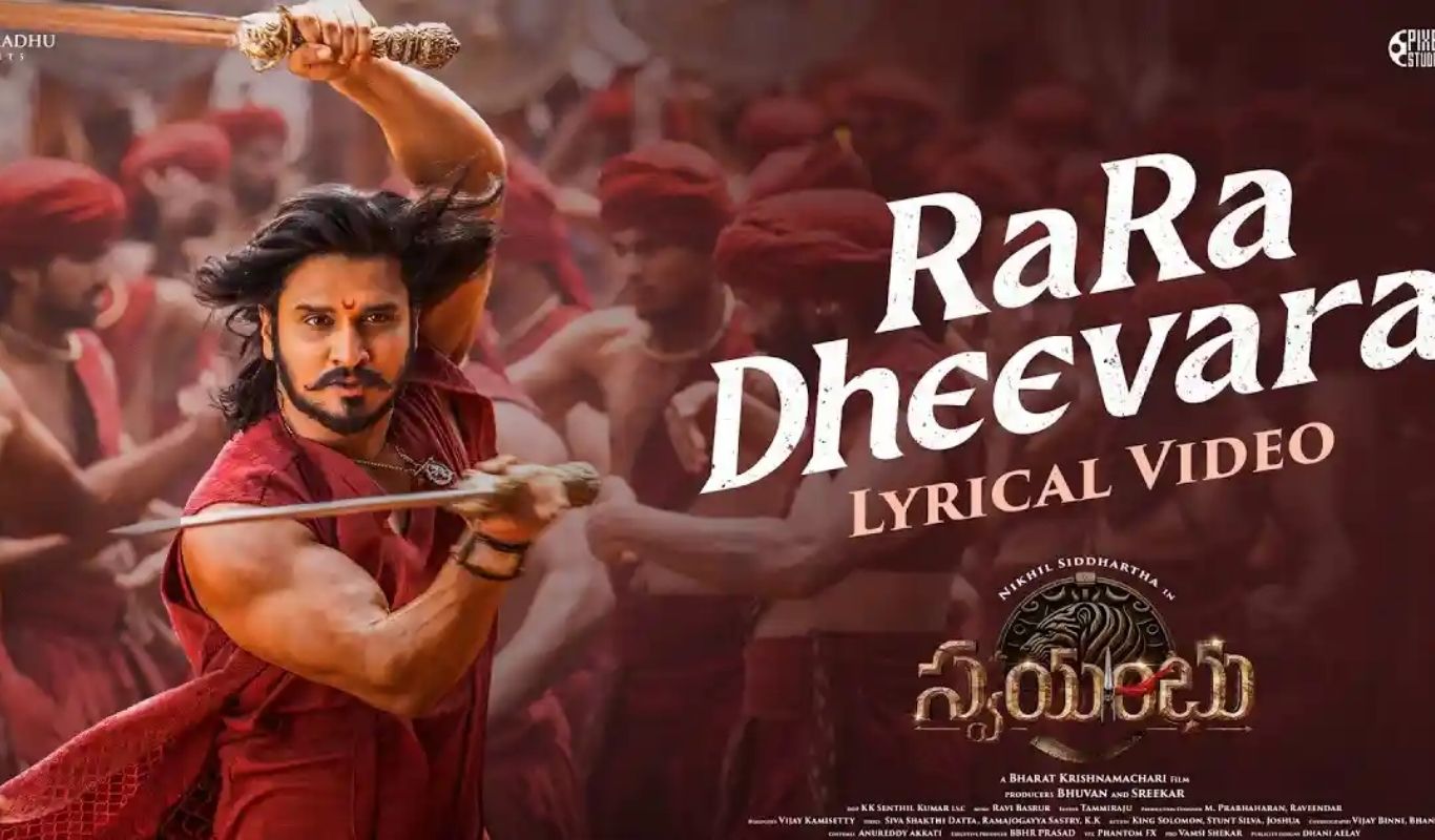 nikhil panindia swayambhu periodic drama first single raradheevara release