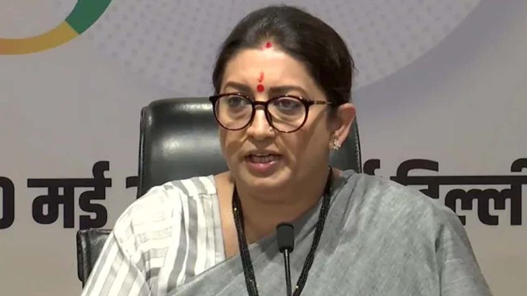 Smriti Irani: మహిళల హక్కులు హరించి సంబరాలా? కాంగ్రెస్‌పై స్మృతి ఇరానీ ఫైర్
