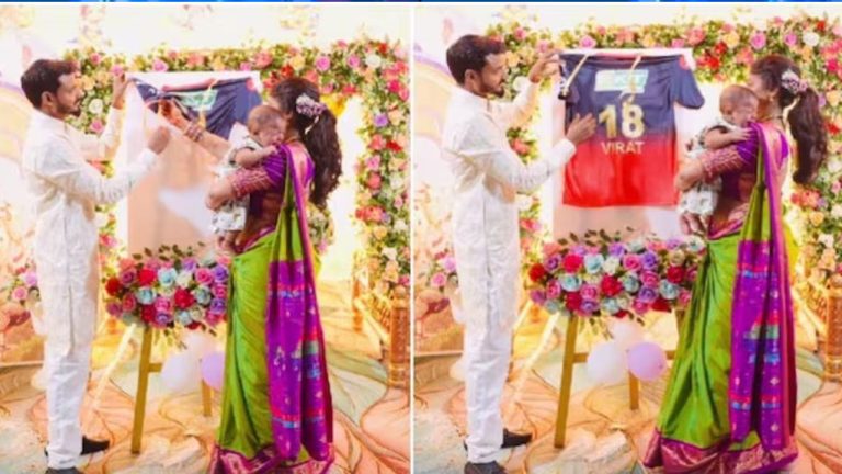 Virat Kohli Fans: మీ అభిమానం తగలేయ్య!!.. పేరెంట్స్ కోహ్లీకి బిగ్ ఫ్యాన్స్.. కుమారుడికి ఏం పేరు పెట్టారో చూడండి..