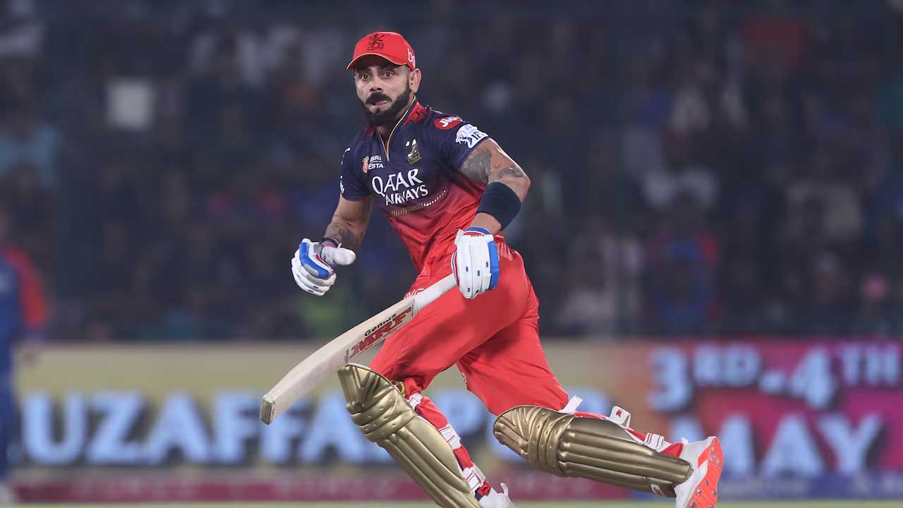 ipl 2026 virat kohli record 5 fours in one over vs gt
