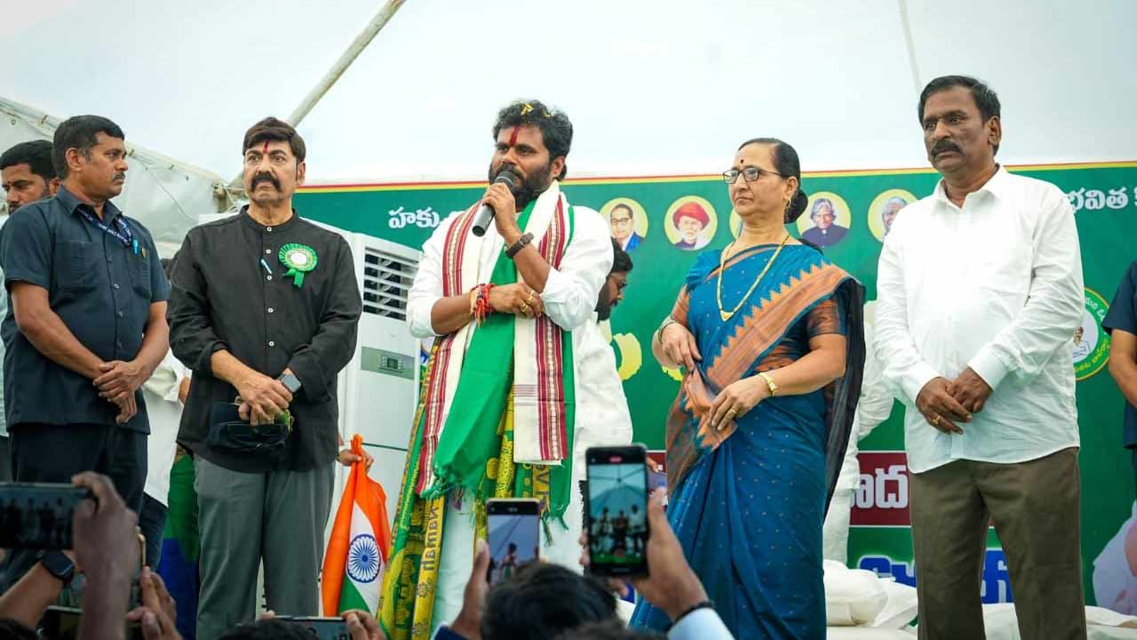 bcvy ramachandra yadav hunger strike mangalagiri bc rights