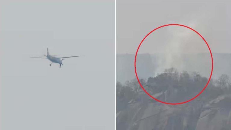 Aircraft Crash: మరో ప్రమాదం.. చెట్లను ఢీకొట్టి కూలిన విమానం..