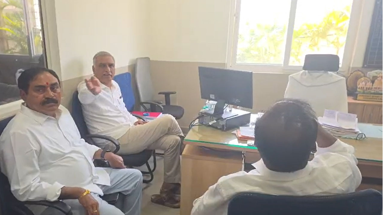 harish rao arrest parigi farmers protest industrial park controversy