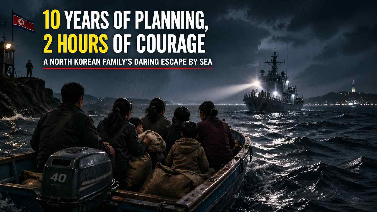 kim family escape north korea 10 year plan sea south korea