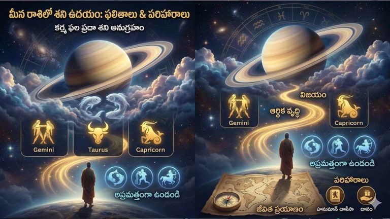 Lucky Zodiac Signs : మీన రాశిలోకి శని.. రేపటి నుంచి ఈ రాశుల వారికి అదృష్టం పట్టబోతోంది..!