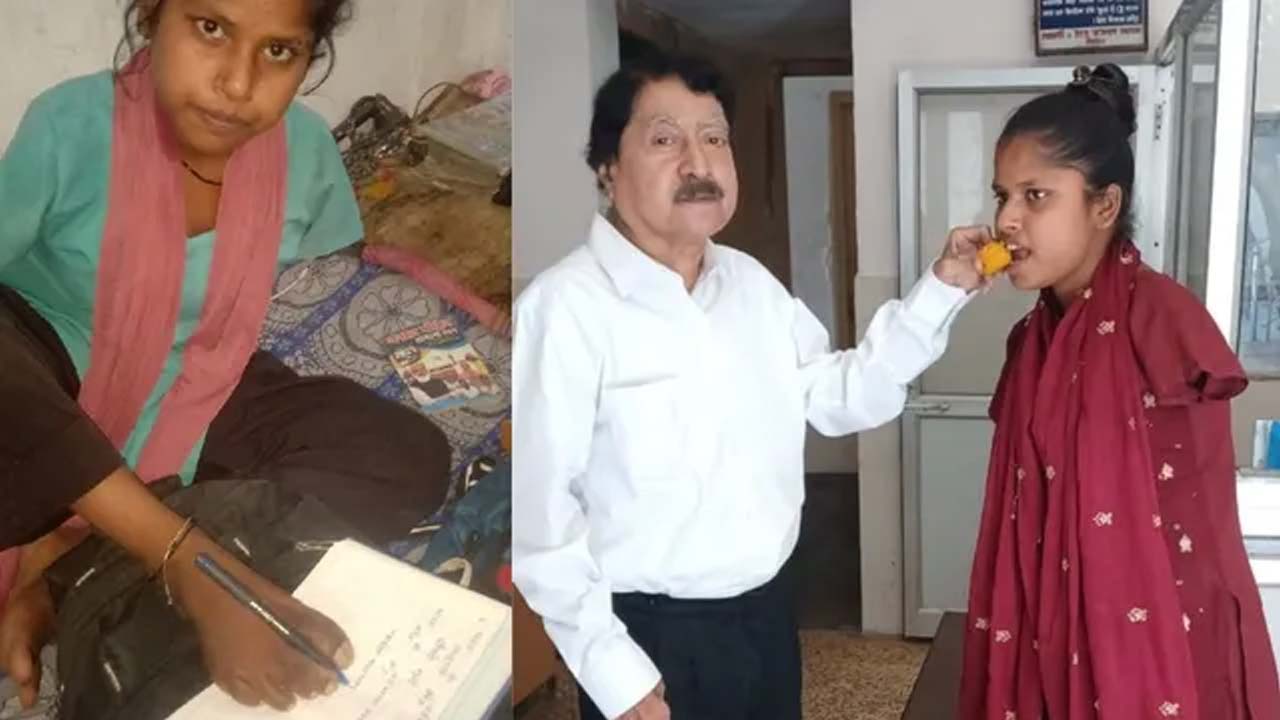 shivani defies all odds writes with feet and clears intermediate in first division