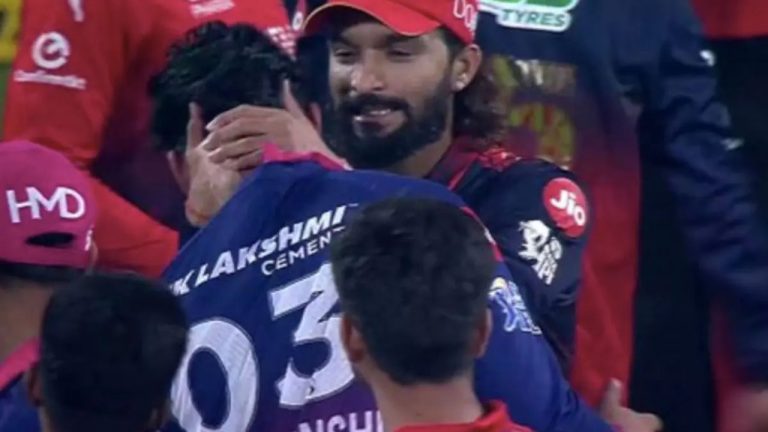 Rajat Patidar: “చూస్తుంటే కొట్టేలా ఉన్నాడే”.. వైభవ్ మెడ పట్టుకుని ఆర్సీబీ కెప్టెన్ ఏం చేశాడో చూడండి..