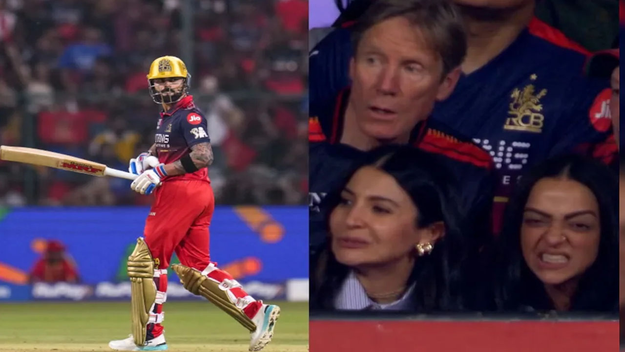 virat kohli misses fifty 49 anushka sharma reaction rcb vs lsg ipl 2026