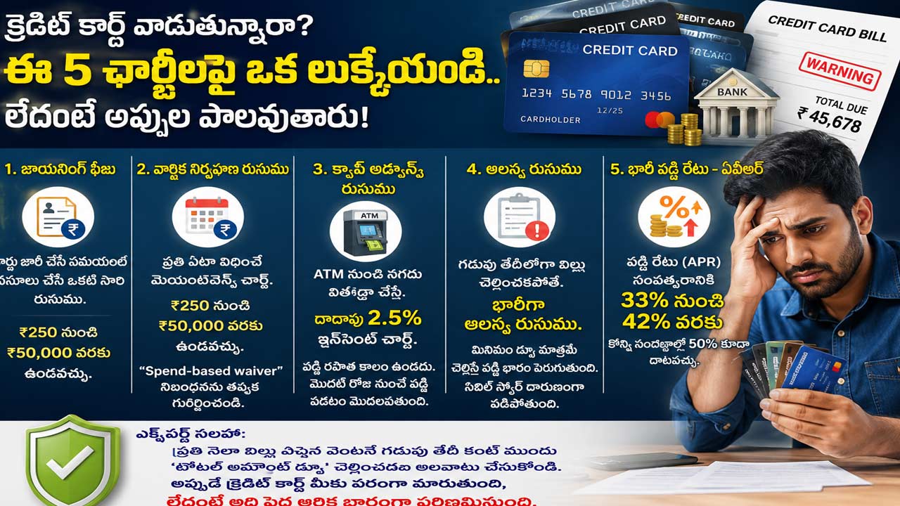 5 hidden credit card charges to avoid debt trap