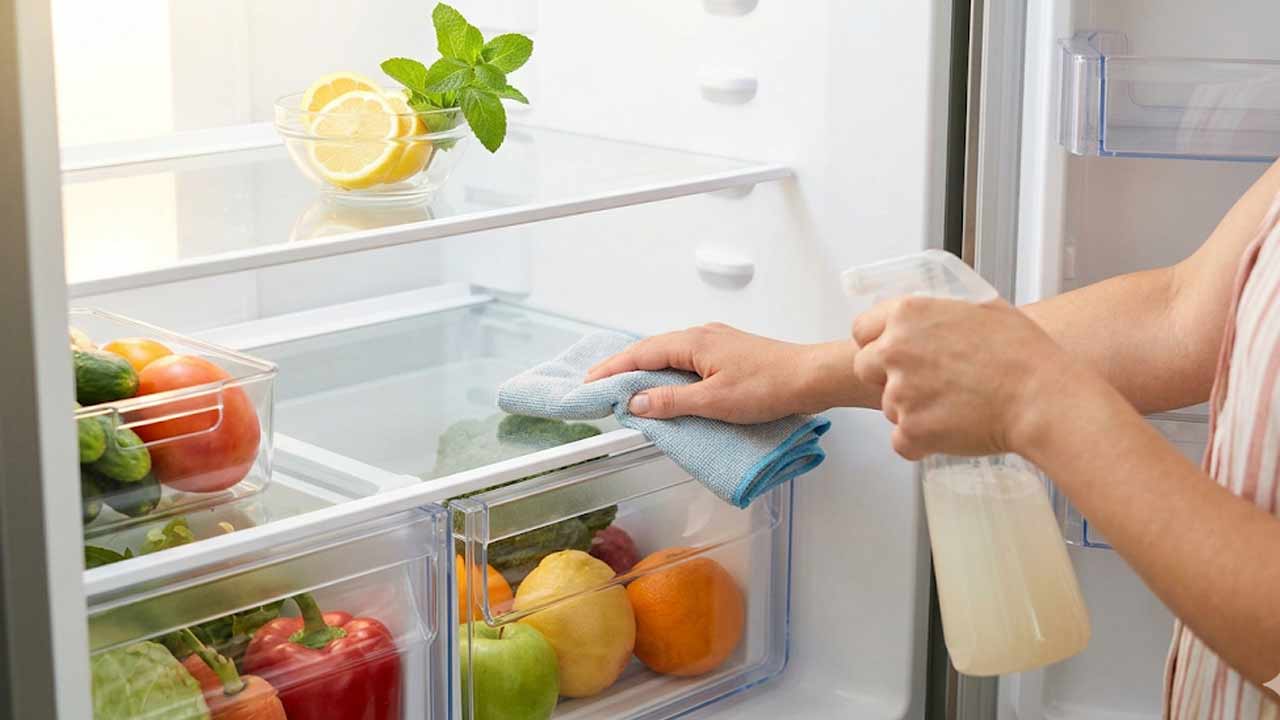 Fridge Cleaning Tips: ఇంట్లోనే 5 నిమిషాల్లో తయారయ్యే ఈ నేచురల్ స్ప్రే వాడండి.. మీ ఫ్రిజ్ ఎప్పుడూ తాజాగానే ఉంటుంది..!