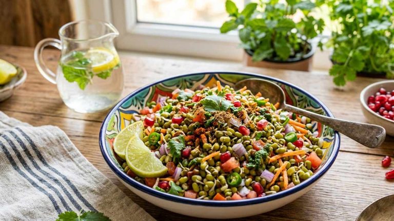 Green Moong Chaat Recipe: రొటీన్ బ్రేక్ ఫాస్ట్ బోర్ కొట్టిందా..? సింపుల్‌గా హై ప్రోటీన్ పెసరపప్పు చాట్ ట్రై చేయండి..