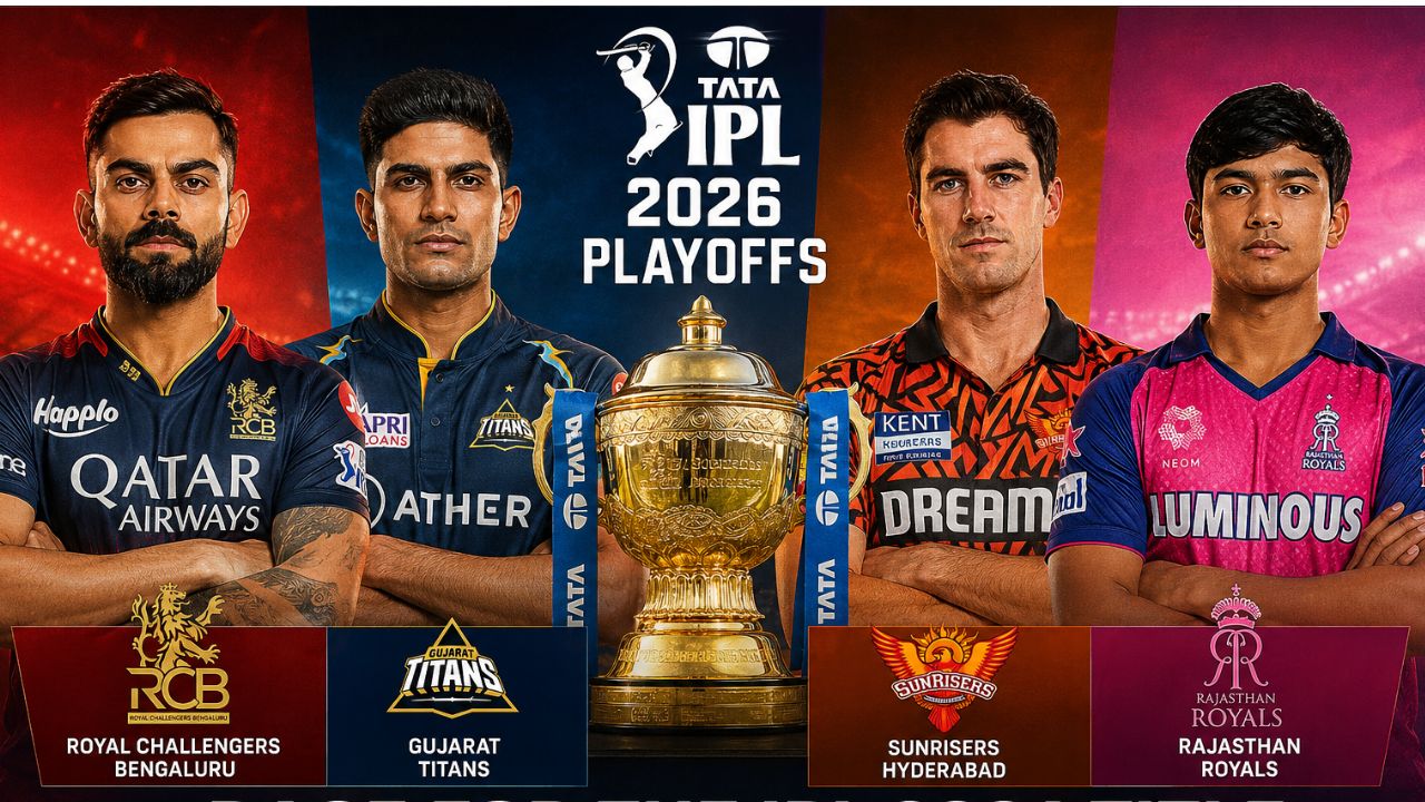 ipl 2026 playoffs rcb and gt strong favorites to win title history against srh and rr