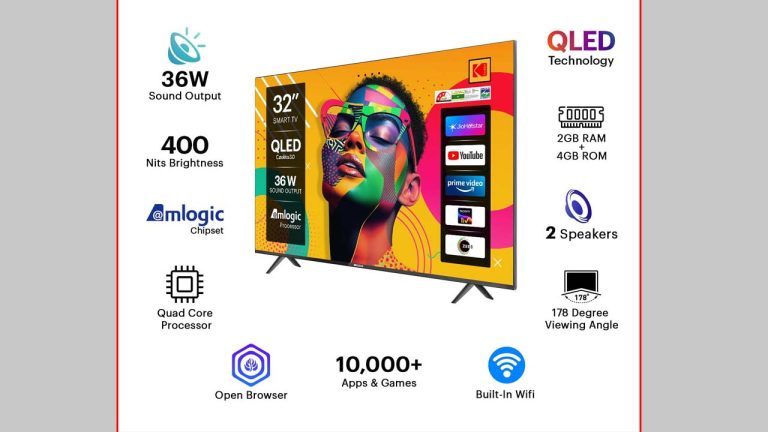 Kodak QLED SE 80 cm: తక్కువ ధరలో QLED అనుభవం.. Kodak స్మార్ట్ టీవీపై రూ. 10 వేల డిస్కౌంట్