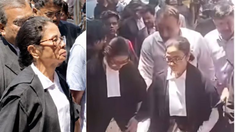Mamata Banerjee: కోర్టుకు న్యాయవాది దుస్తులలో హాజరైన బెంగాల్ మాజీ సీఎం.!
