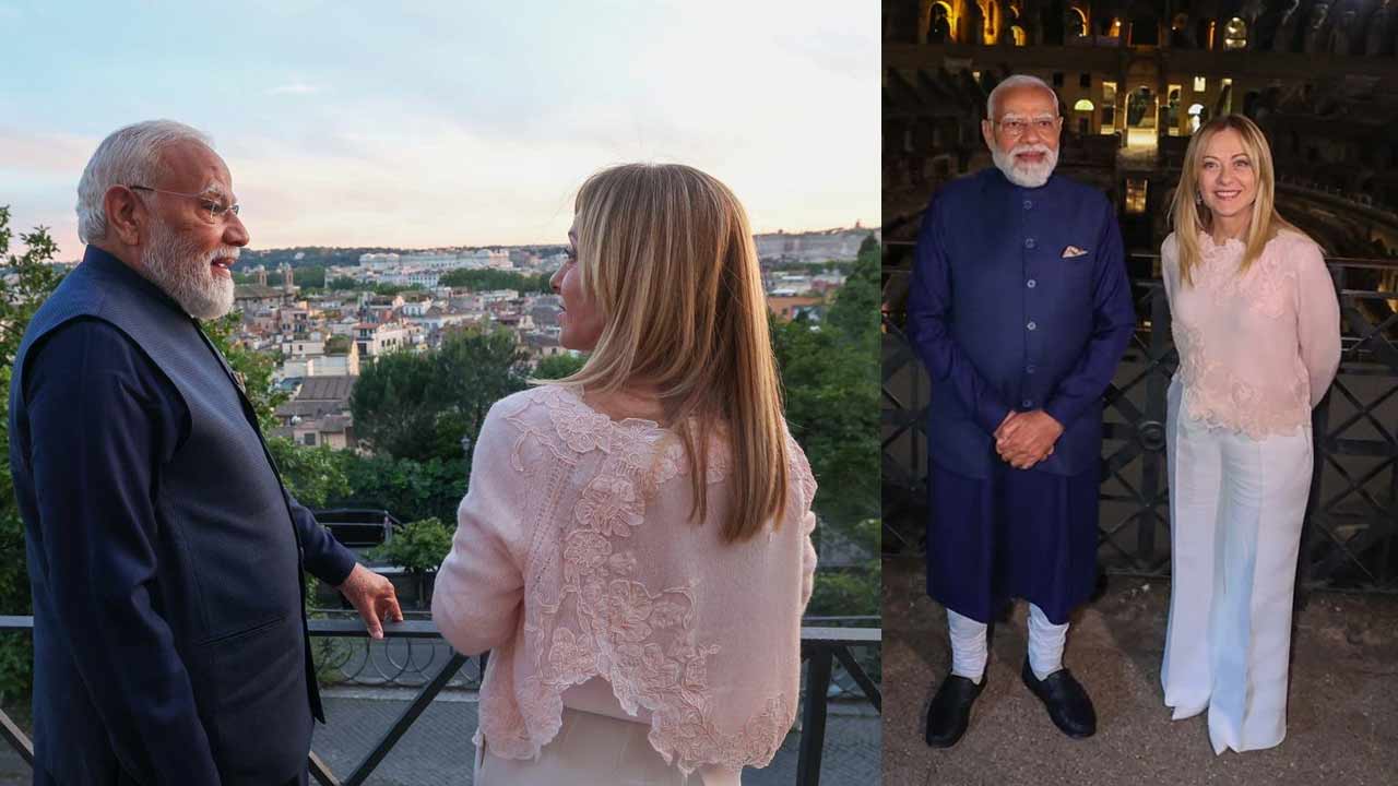 Modi-Meloni: ఇటలీలో ప్రధాని మోడీ.. నేటి చర్చల కోసం ఆసక్తిగా ఎదురుచూస్తున్నాను.. మెలోని ఫొటోలు షేర్‌ చేసిన పీఎం..