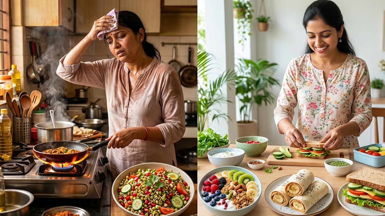 No-Cook Lunch Ideas for Summer: వేసవిలో వంటగదికి గుడ్‌బై.. గ్యాస్ వెలిగించకుండా 10 నిమిషాల్లో తయారయ్యే 5 రుచికరమైన లంచ్ ఐడియాలు!