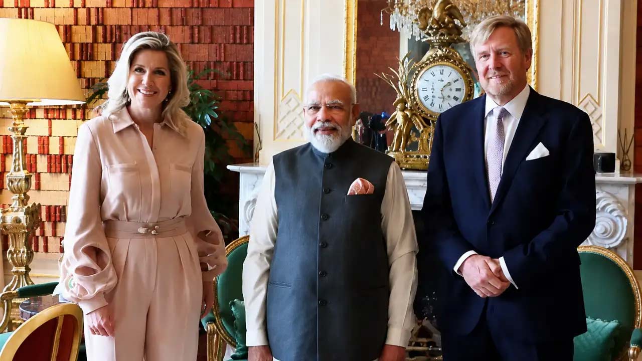 pm modi meets netherlands king and queen discusses india netherlands ties