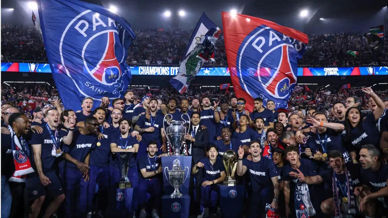 psg champions league victory celebrations riots paris arrests
