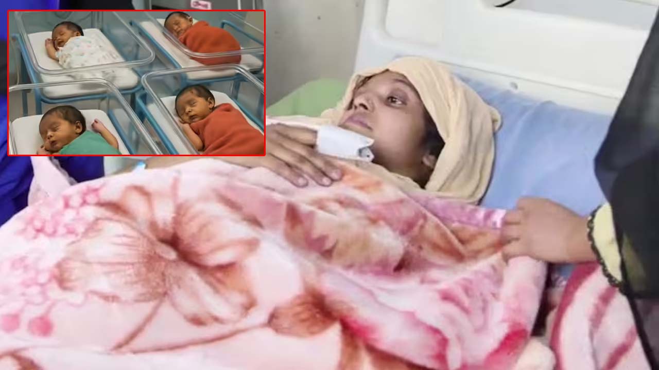 up woman gives birth to 4 babies in 5 days in rare normal delivery