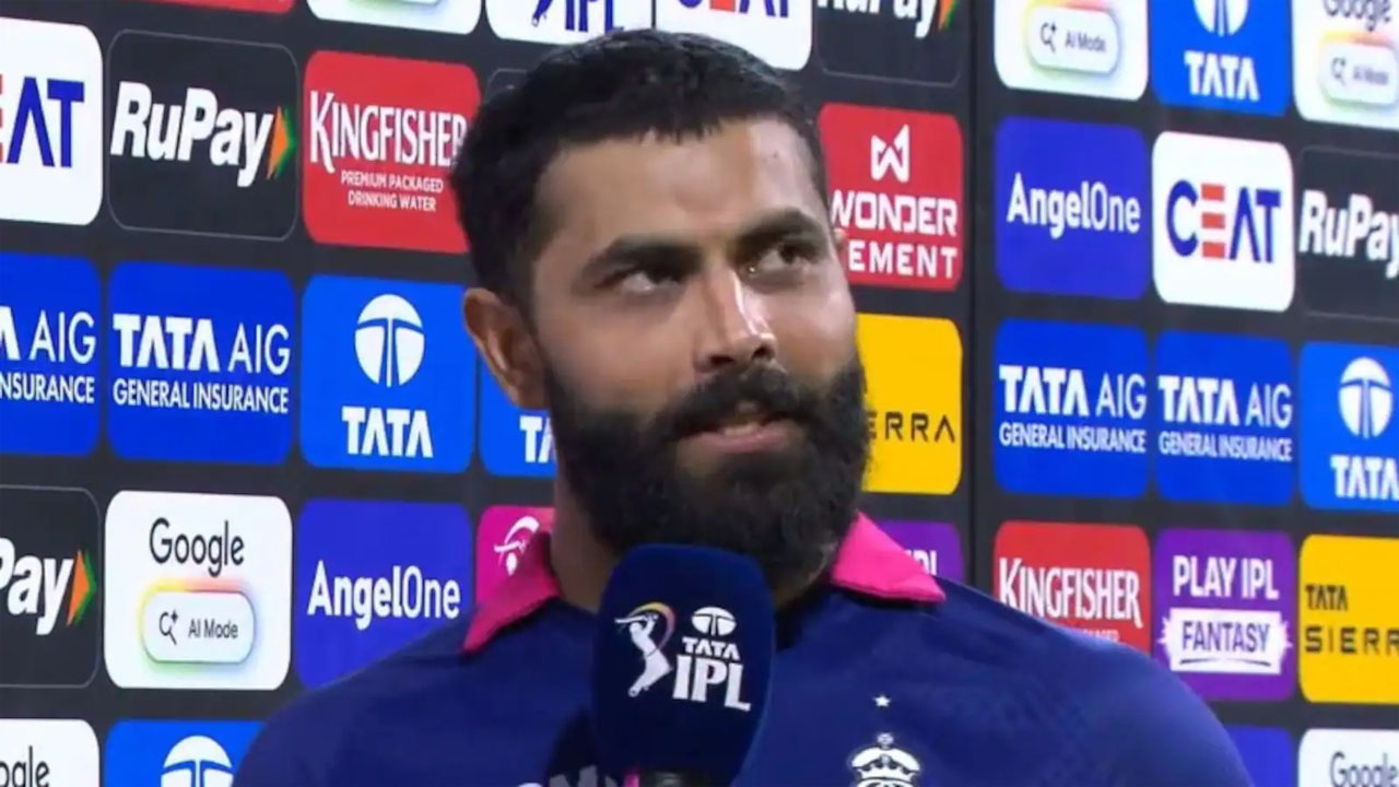 why did ravindra jadeja leave field rr vs gt ipl 2026 qualifier 2