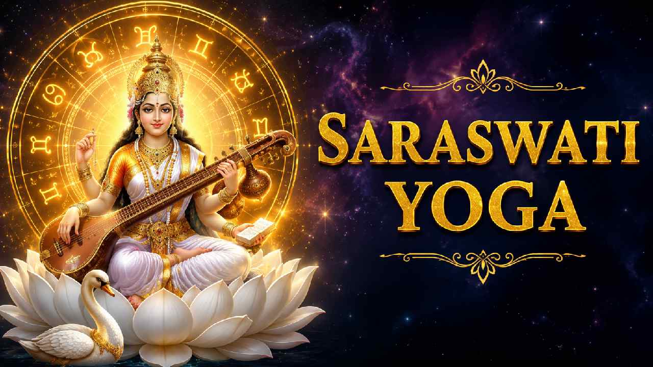 saraswati yoga 2026 budh shukra guru conjunction effects zodiac signs