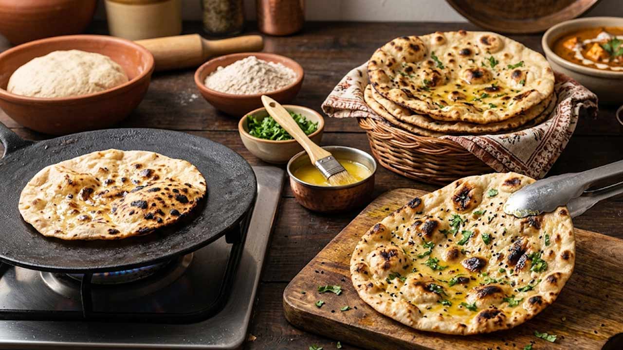 Tandoori Roti Recipe: తందూర్ లేకుండానే ధాబా స్టైల్ తందూరీ రోటీ.. ఇంట్లోనే సులభంగా తయారు చేసే చిట్కా!