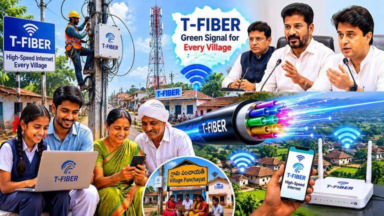 Hyderabad: తెలంగాణ ప్రజలకు గుడ్‌న్యూస్.. గ్రామాల్లో టీ-ఫైబర్ ఇంటర్నెట్‌కు గ్రీన్‌సిగ్నల్