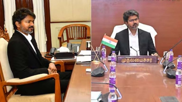 CM Vijay Removes White Towel: బ్రిటిష్ విఐపి సంస్కృతికి చెక్ పెట్టిన సీఎం విజయ్.. కుర్చీ నుంచి వైట్ టవల్ తొలగింపు